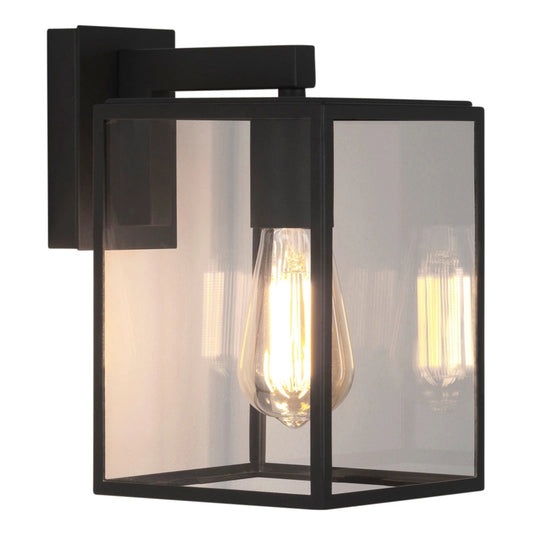 Outdoor Hanging Lantern Wall Light – Box 270 (Textured Black)