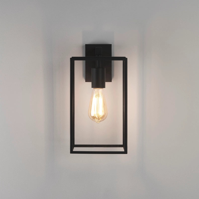 Outdoor Hanging Lantern Wall Light – Box 350 (Black)
