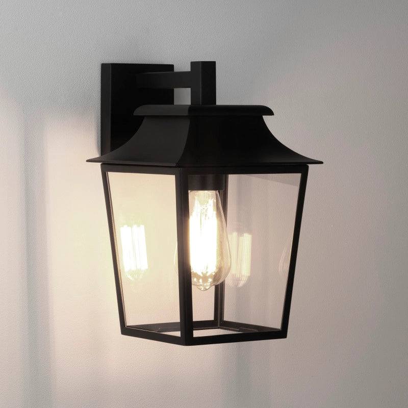 Outdoor Hanging Lantern Wall Light – Richmond (Black)
