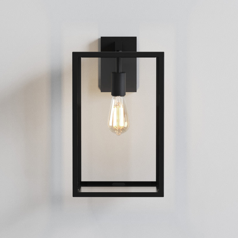 Outdoor Hanging Lantern Wall Light – Black Box 450
