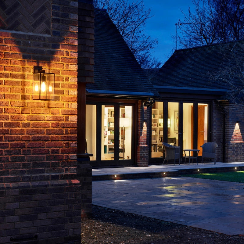 Outdoor Hanging Lantern Wall Light – Black Box 450