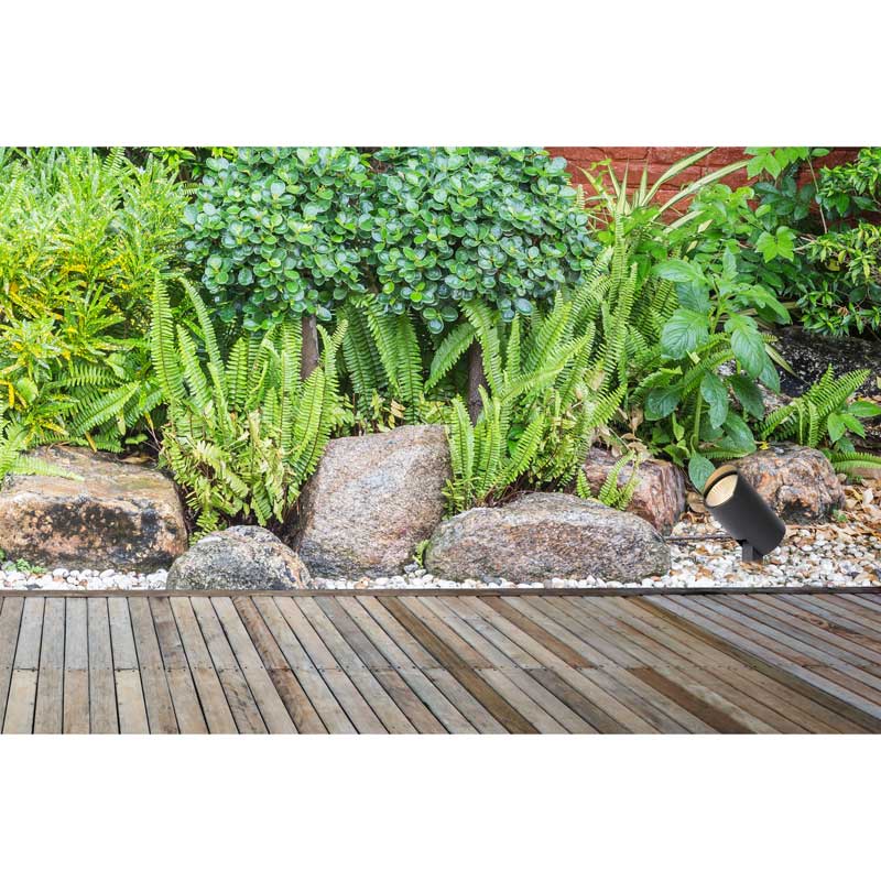 Lucide Manal LED Garden Spotlight – Anthracite