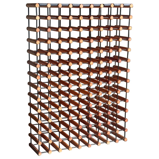 Vintage 1960s Monumental Danish Modular Oak Wine Rack – After Richard Nissen for Nissen Langaa