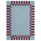 Teklan Frame Wool Rug – Mulberry Sky 250 x 350 cm
