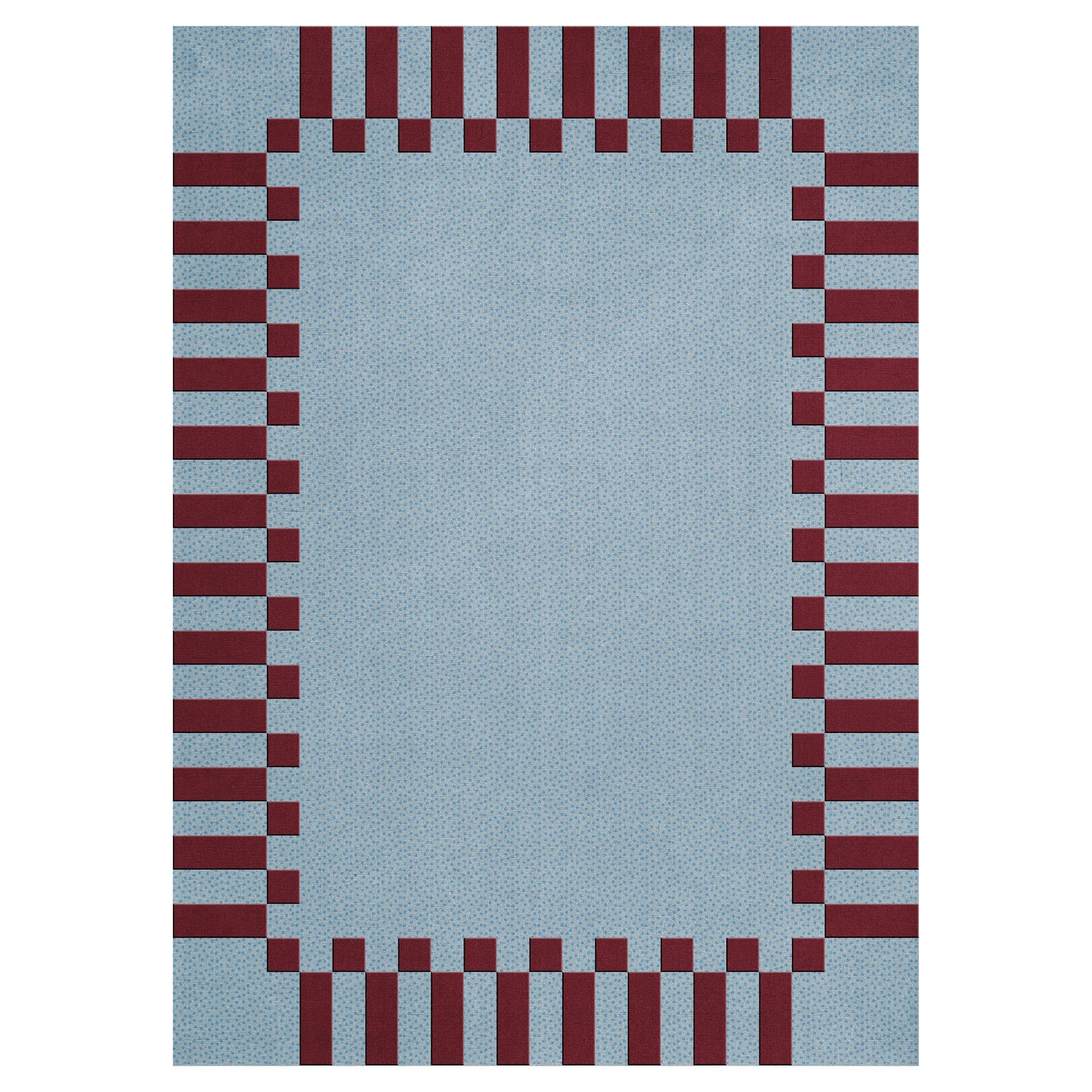 Teklan Frame Wool Rug – Mulberry Sky 250 x 350 cm