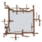 Harappa Gold Wall Mirror in Brass – Contemporary Handmade