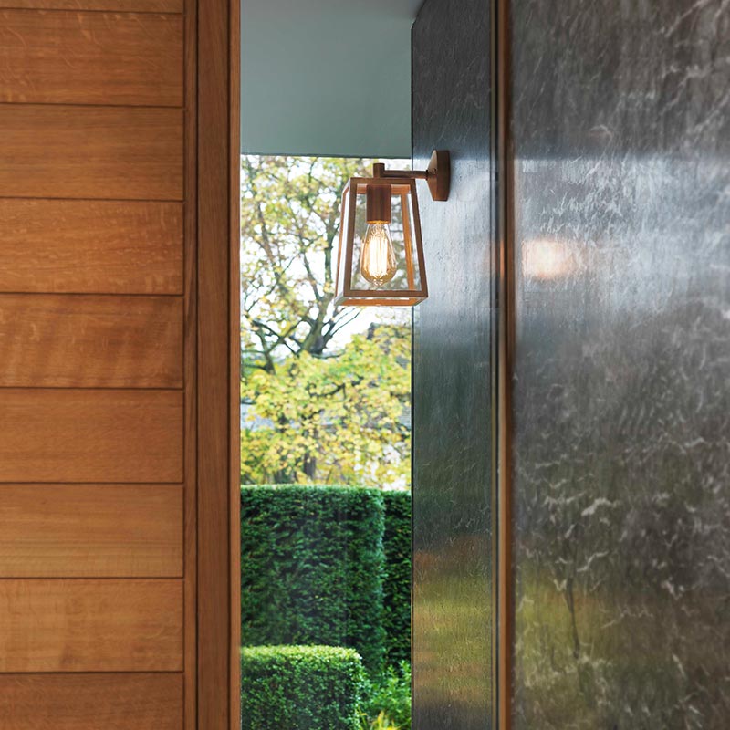 Outdoor Hanging Lantern Wall Light – Calvi 215 (Antique Brass)