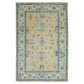 Turkish Oushak Wool Rug – Beige & Blue Handwoven 178 x 259 cm