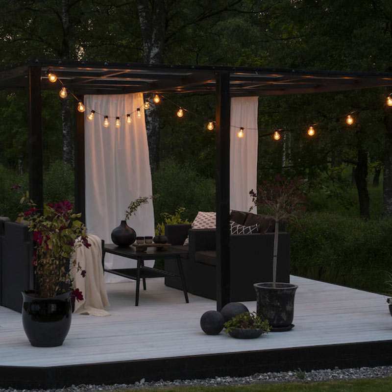 Konstsmide 19.5M Amber LED Clear GLS Festoon Lights – 20 Lights