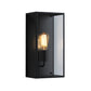 Half Lantern Outdoor Wall Light – Messina (Textured Black)