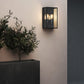 Twin Half Lantern Outdoor Wall Light – Messina (Textured Black)