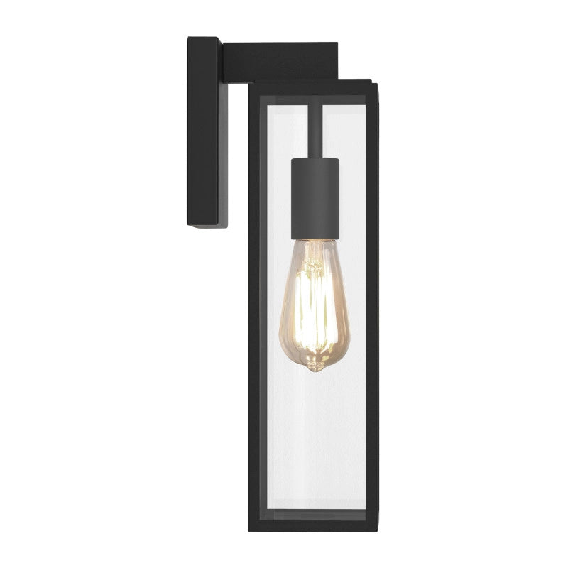 Outdoor Hanging Lantern Wall Light – Harvard (Textured Black)