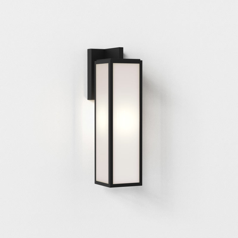 Outdoor Hanging Lantern Wall Light – Harvard (Textured Black)