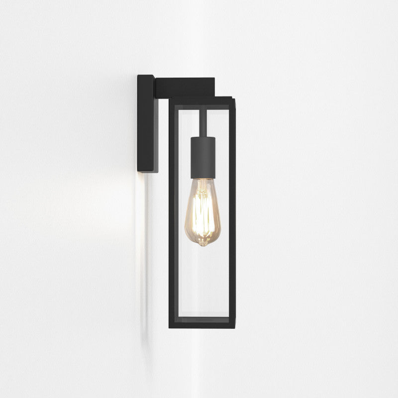 Outdoor Hanging Lantern Wall Light – Harvard (Textured Black)