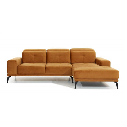 Corner sofa Eltorrenso R, Grande 75, blue, H98x265x53cm