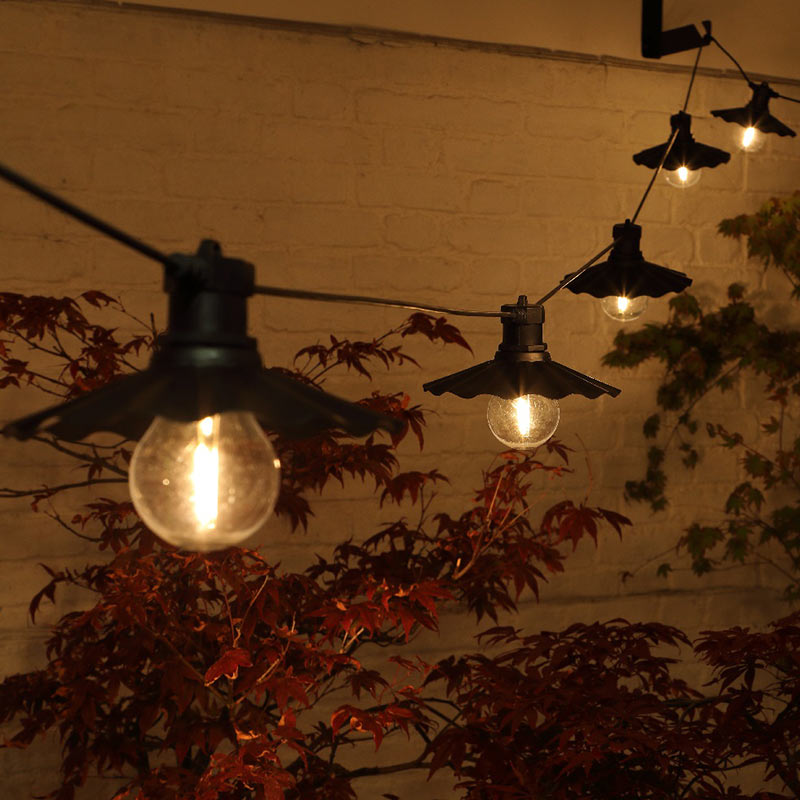 Scalloped Saucer LED Festoon Lights – 6-Light Connectable Mains Set