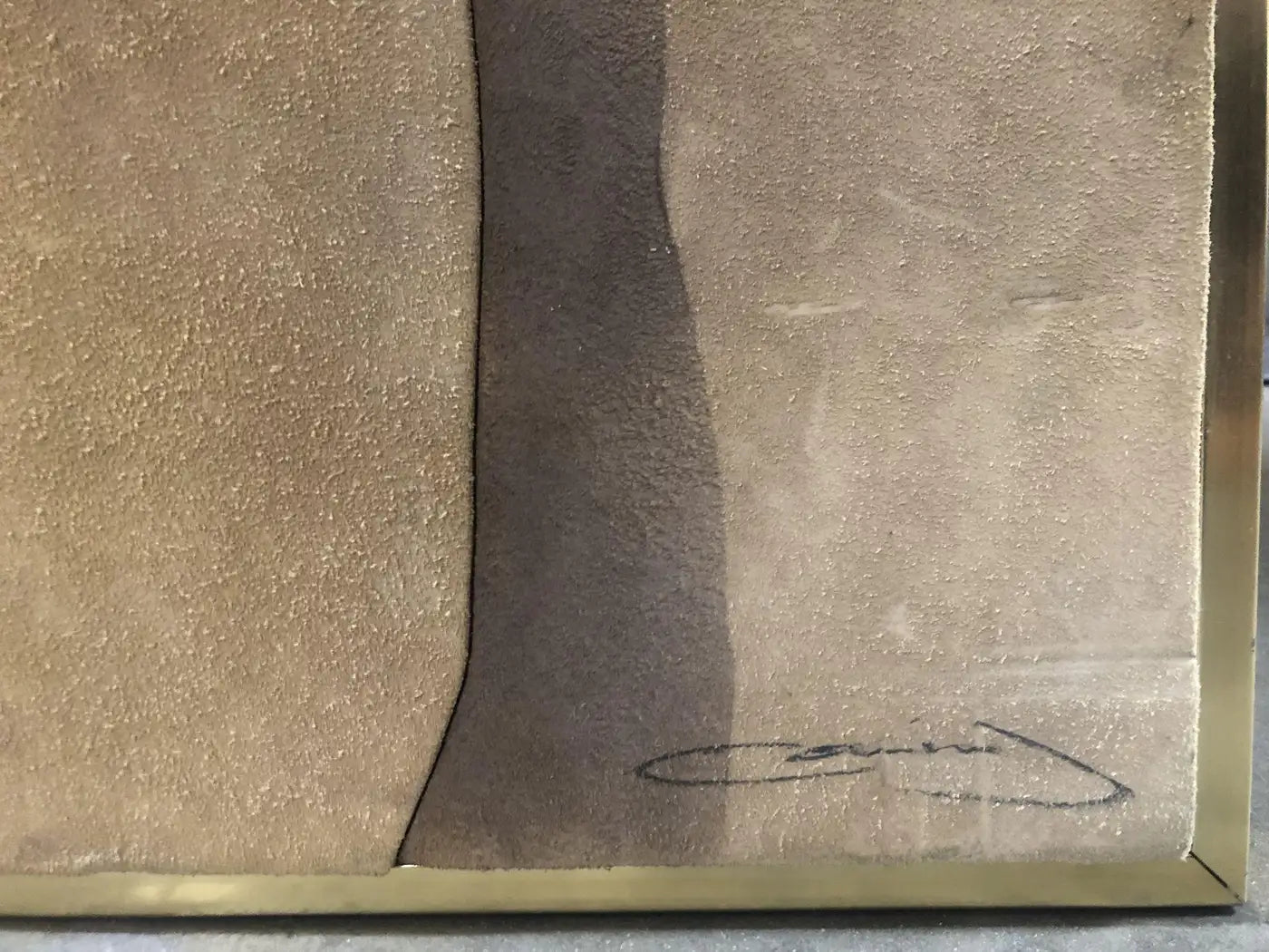 Large Suede Tropical Toucan Suede Wall Art, Signed