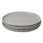 Dove Gray Stoneware Salad Plates — Set of 4