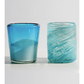 Set of 4 Aqua Handblown Glasses