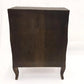 Dark brown wooden cabinet on a white background