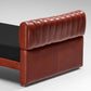 Single Beds 'Losange' in Red Leather