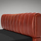 Single Beds 'Losange' in Red Leather