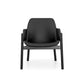 Black chair on a white background