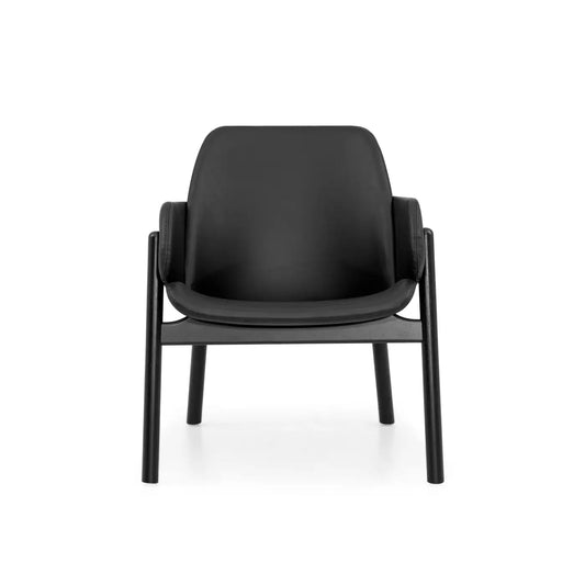 Black chair on a white background
