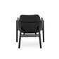 Black chair on a white background