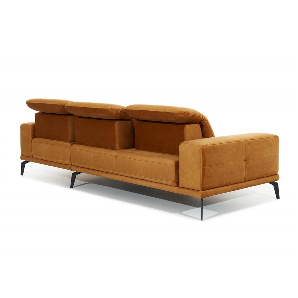 Corner sofa Eltorrenso R, Grande 75, blue, H98x265x53cm