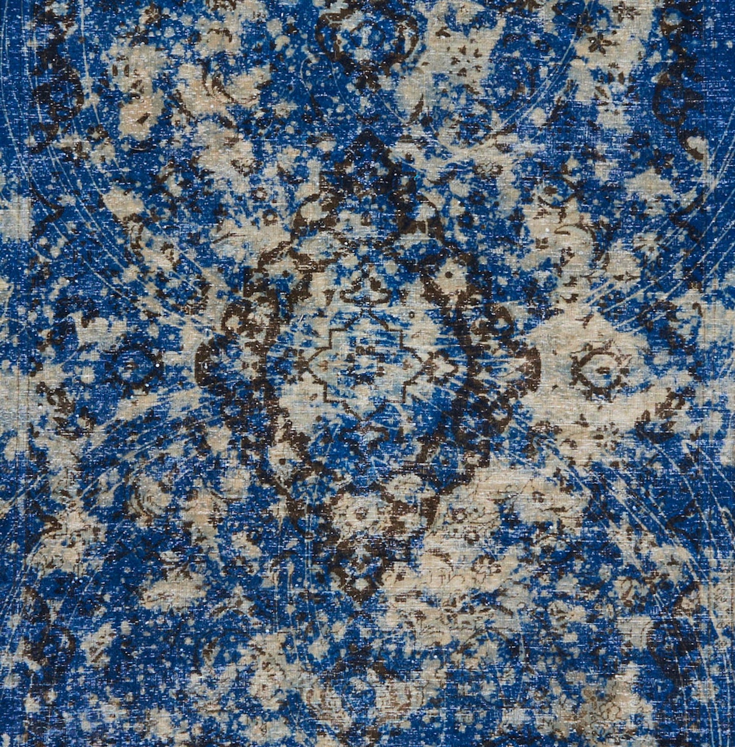 Schumacher Trifid Blue Hand-Knotted Wool Rug – 191 x 279 cm