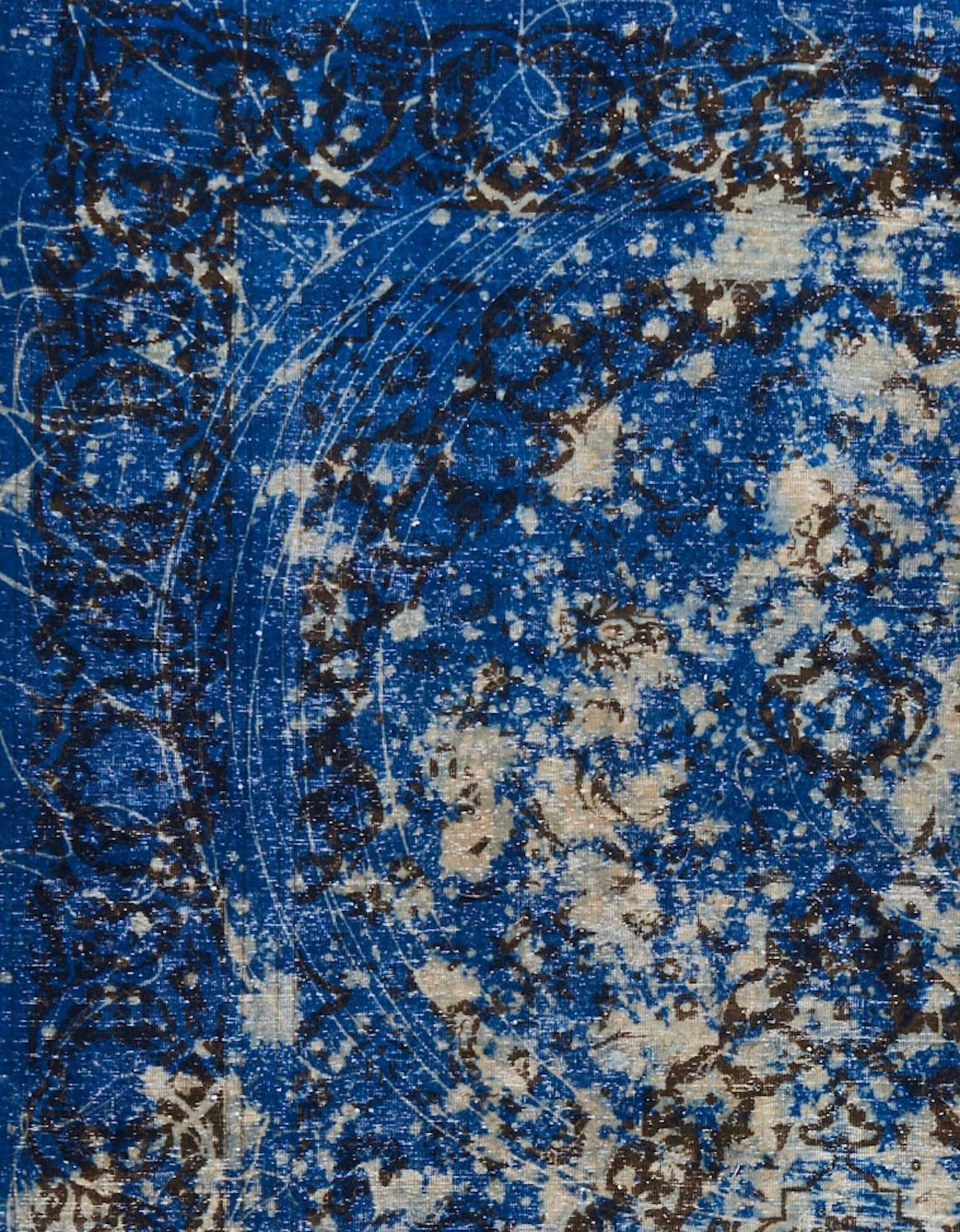 Schumacher Trifid Blue Hand-Knotted Wool Rug – 191 x 279 cm