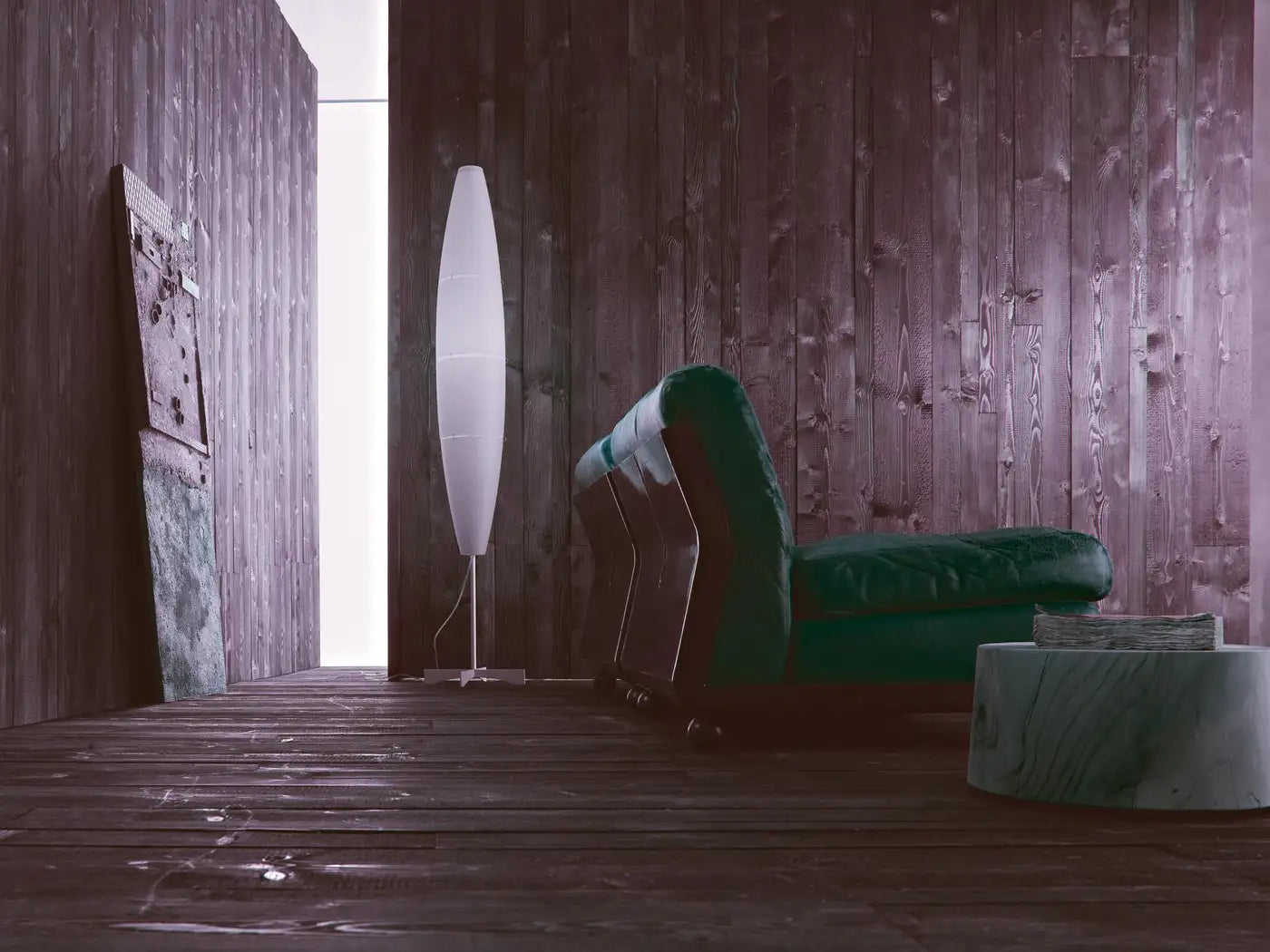 Foscarini Havana Floor Lamp White and Chrome