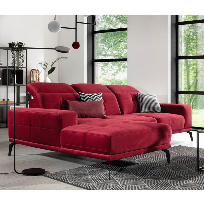 Corner sofa Eltorrenso R, Grande 75, blue, H98x265x53cm