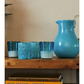 Set of 4 Aqua Handblown Glasses