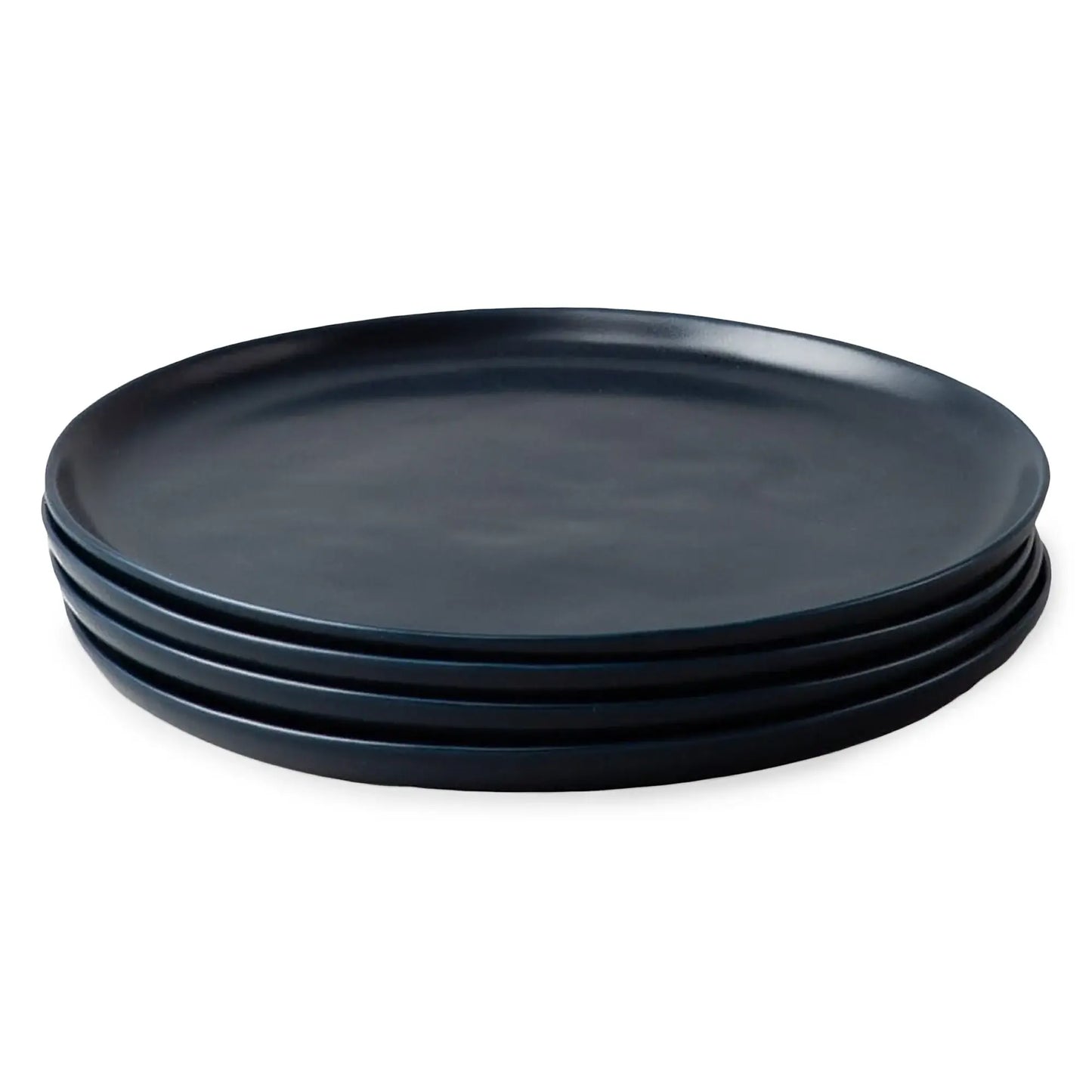 Dove Gray Stoneware Salad Plates — Set of 4