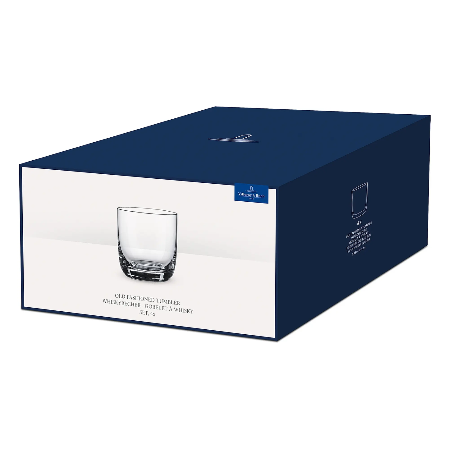 La Divina Double Old Fashioned Glass Set – 4 Pieces