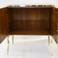 CONTEMPORARY ART DECO ROYAL BLUE GLASS MODERN CABINET / BAR