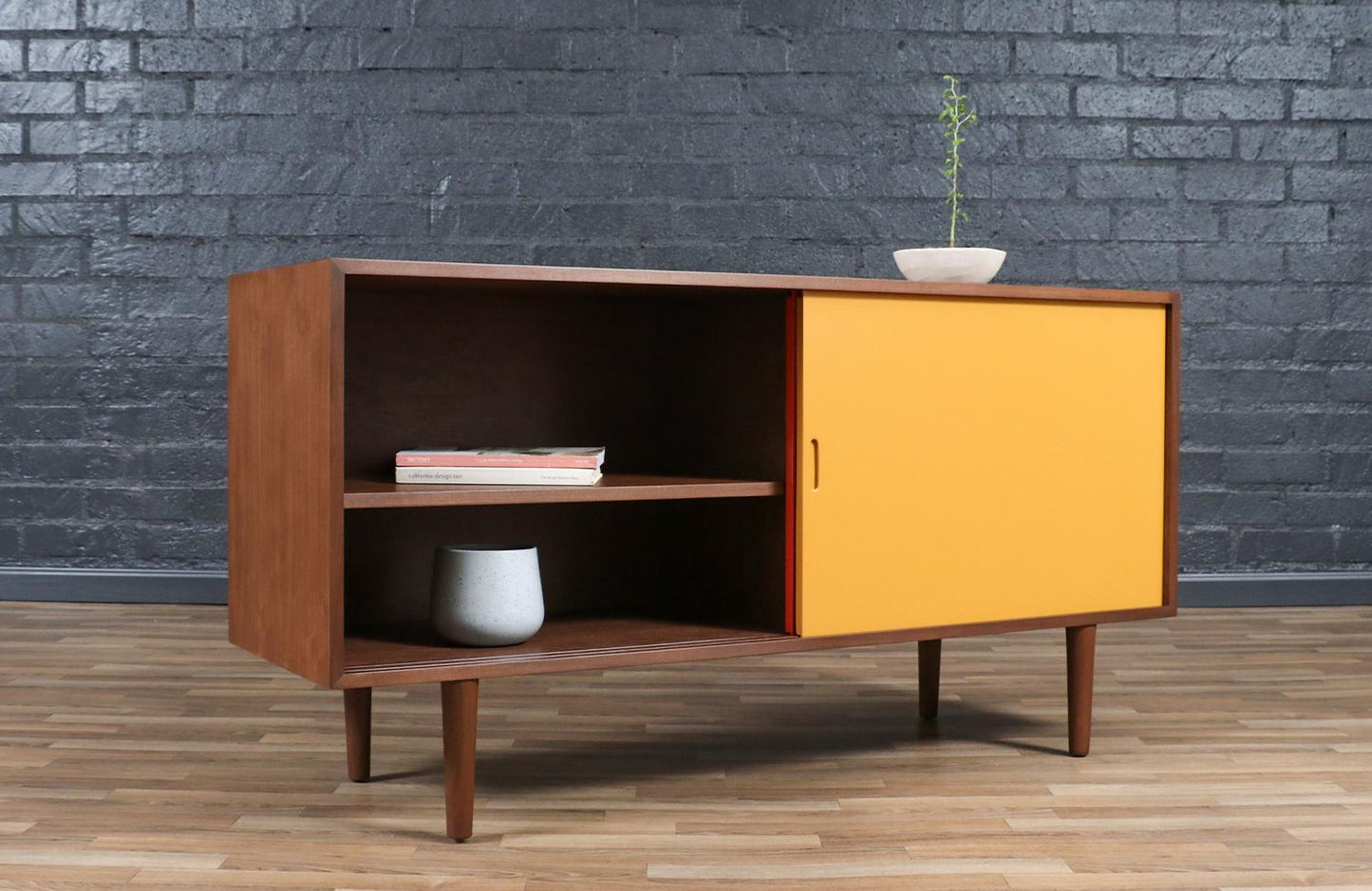 Custom Multi-Color Lacquered Credenza – Mid-Century Modern