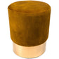 Noto Stool Gold Vintage Velvet – H42 × Ø35 cm