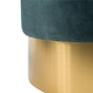 Noto Stool Blue Vintage Velvet – H42 × Ø35 cm