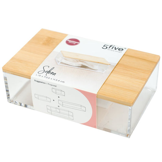 Organizer Selena bamboo S, H5.35x16x9.6cm
