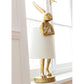 Table lamp Rabbit, golden/white, E14 5W(MAX), H50x17x20cm