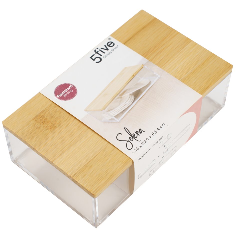 Organizer Selena bamboo S, H5.35x16x9.6cm