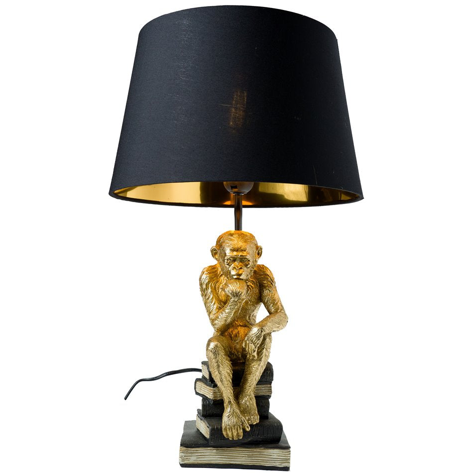 Decorative table lamp Monkey reading, H50.5cm, D31cm, E27 40W(MAX)