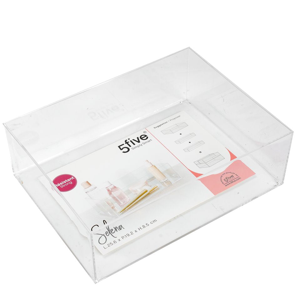 Rect storage plate Selena L, H19.2x25.6x8cm