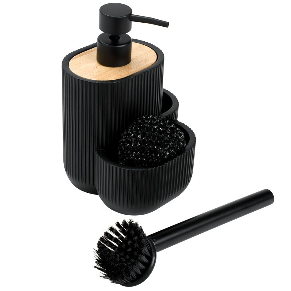 Soap dispenser ACC blackwood, 500ml, H18x13.5x12.5cm