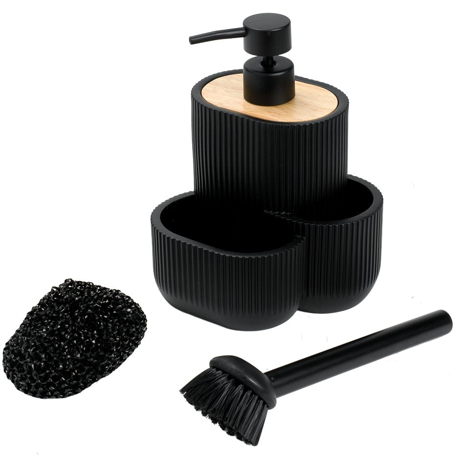 Soap dispenser ACC blackwood, 500ml, H18x13.5x12.5cm