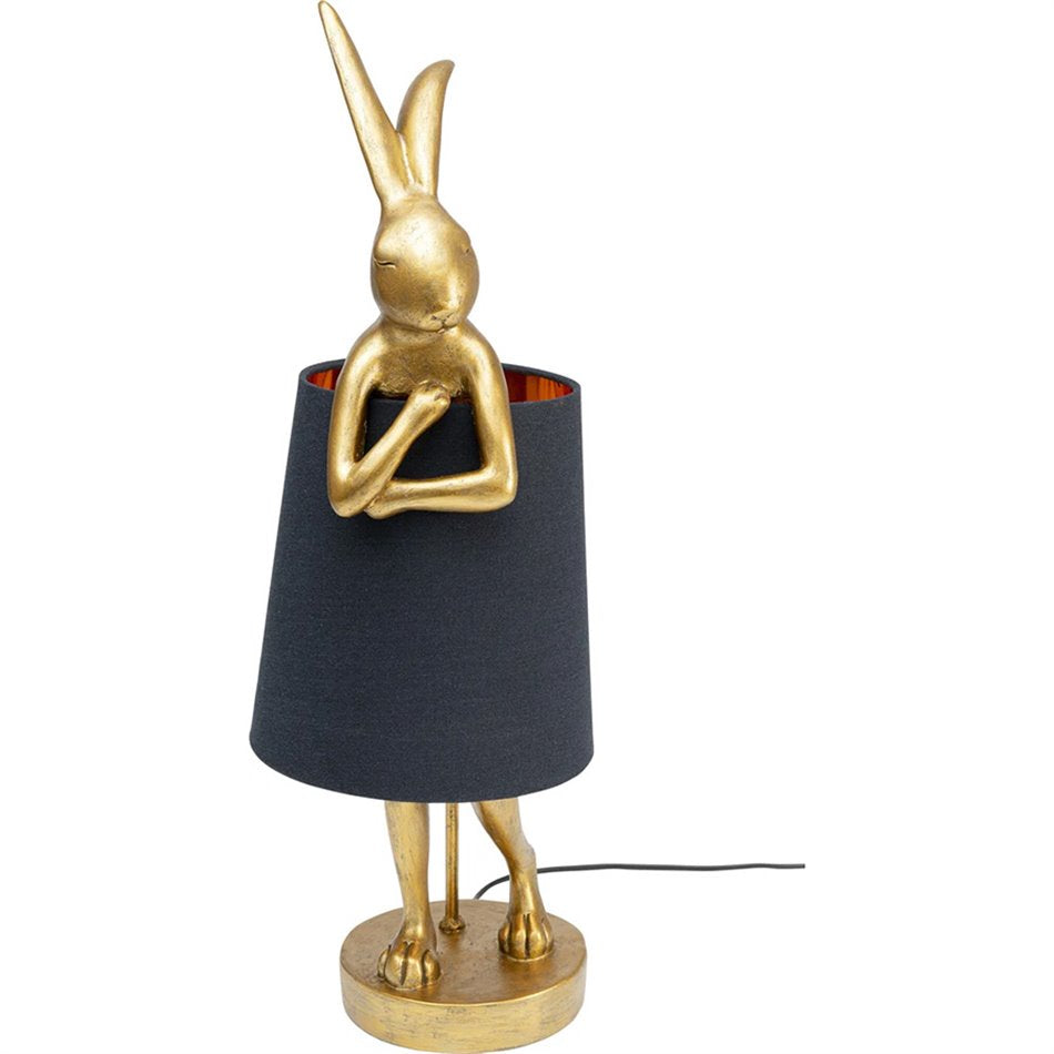 Table lamp Rabbit, golden/black, E14 5W(MAX), H68x26x23cm