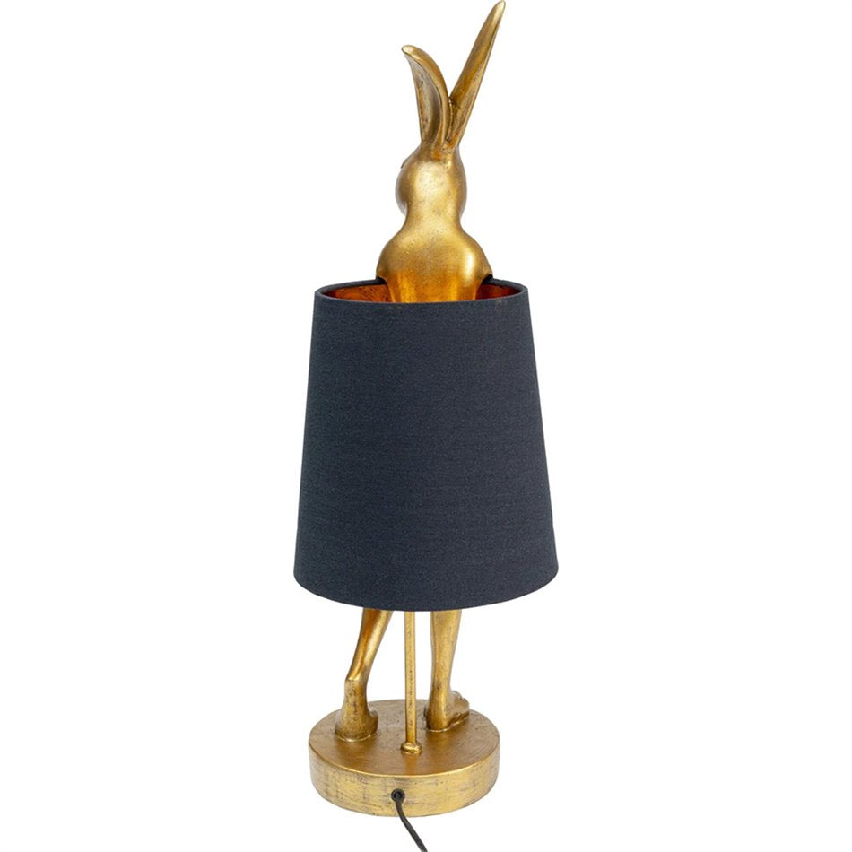Table lamp Rabbit, golden/black, E14 5W(MAX), H68x26x23cm